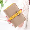 Women Scrub PU Ms. Mini Card Pack Multi-Card Slots Credit Card Bag Purse Card Set Card Clip