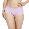 Women Seamless Modal Pure Color Panties Breathable Mid Waist Briefs Underwear