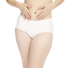 Women Sexy Breathable Ice Silk Briefs Seamless Pure Color Panties Underwear