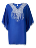 Women Sexy Chiffon Batwing Sleeve Beachwear Round Neck Bikini Cover Up
