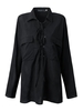 Women Sexy Deep V-neck Chiffon Lapel Bandage Blouse