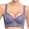 Women Sexy Embroidered Deep V Bras Breathable Push Up Bras