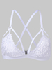 Women Sexy Floral Lace Spaghetti Strap V-neck Bra Tops