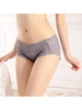 Women Sexy Full Lace Panties Transparent Hollow Out Back Mid Waist Briefs Underwear