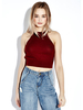 Women Sexy Halter Knit Elastic Sleeveless Tank Top