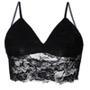 Women Sexy Hollow Floral Lace Vest Spaghetti Strap V Neck Bras Crop Top