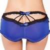Women Sexy Hollow Out Bow Panties Lace Mid Waist Underwear
