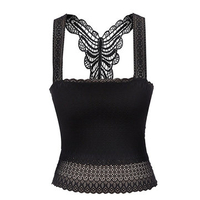 Women Sexy Lace Back Butterfly Vest Hollow Tube Top Vest Bras