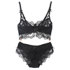 Women Sexy Lace Floral Bra Set Hollow Out Unlined Bra Sets