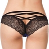 Women Sexy Lace Hollow Out Briefs Transparent Temptation Mid Waist Panties
