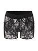 Women Sexy Lace See-through Short Legging