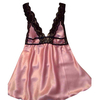 Women Sexy Lace Soft Silk-Like Nightdress Deep V Temptation Sleepwear