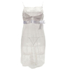 Women Sexy Lace Solid White Sleepshirt Spaghetti Strap Bowknot Transparent Babydoll Nighty