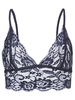 Women Sexy Lace Spaghetti Strap Hollow Bras Crop Top