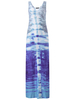 Women Sexy Multi-color Gradient Slim O-neck Sleeveless Maxi Dress