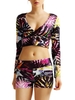Women Sexy Multi Color Printed Active Fitness Shorts