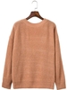 Women Sexy Off Shoulder Backless Knitted Long Sleeve Sweater