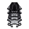 Women Sexy See Through Corset Skirts Crystal Beads Mesh Corset Dresses
