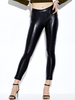 Women Sexy Solid Color Black Bodycon Leggings