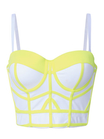 Women Sexy Stripe Spaghetti Strap Bras Crop Top