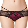 Women Sexy Transparent Embroidered Lace Briefs Breathable String Mid Waist Panties