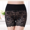 Women Sexy Transparent Embroidered Lace Panties Ultrathin Breathable Safety Leggings Underwear
