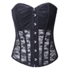 Women Sexy Transparent Floral Lace Corset Waist Slimming Overbust Bustiers