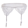 Women Sexy Transparent Lace Embroidered Suspender Hollow Out Skirt Garter Belt