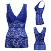 Women Sexy Ultrathin Full Lace Bra Vest Deep V Breathable Vest Underwear