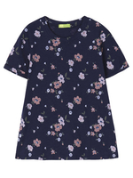 Women Short Sleeve Floral Printed Casual T-shirt