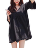 Women Short Sleeve V-Neck Backless Pure Color Mini Dresses