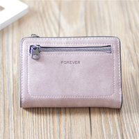 Women Short Wallet Casual Zipper Card Holder Coins Bag Purse