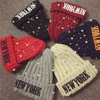 Women Skull Beanies Knitted Crochet Baggy Ski Cap Warm Soft Beanie Gorro Hat