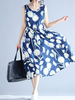 Women Sleeveless Floral Printed Long Maxi Vintage Dresses
