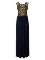 Women Sleeveless Halter Lace Embroidery Patchwork Chiffon Dress