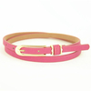 Women Small Faux Leather Waist Belt Thin Narrow Waistband Strap