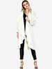 Women Solid Color Loose Irregular Long Sleeve Cardigans