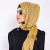 Women Solid Muslim Chiffon Head Coverings Hijab Face-lift Headscarf Hat Islamic Scarf