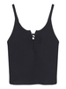 Women Spaghetti Strap Lace Up Backless Sexy Tank Tops