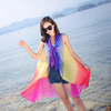 Women Spring And Summer Mixed-color Sunscreen Chiffon Scarves Shawls Beach Towel