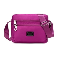 Women Square Waterproof Crossbody Bag Nylon Shoulder Bag