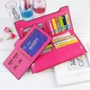 Women Stylish 2 PCS PU Leather Long Wallet Card Holder Purse