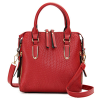 Women Stylish Alligator Pattern PU Leather Handbag Shoulder Bags Crossbody Bags