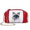 Women Stylish Cartoon Pattern Chain Double-layers Shoulder Bags Crossbody Bags