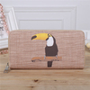 Women Stylish Cartoon Pattern Retro PU Leather Wallet Card Holder Tote Bags