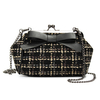 Women Stylish Chain Woolen Cloth Bowknot Hasp Shoulder Bags Evening Bags Crossbody Bags