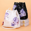 Women Stylish Chinese National Style Shoulder Bag Draw String Backpack