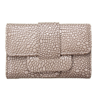 Women Stylish Crocodile Folding Short Wallet Clutch Handbag