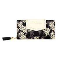 Women Stylish Envelope Printing Tassel Long Zipper Wallet