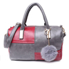 Women Stylish Splicing Bulb Pendant Shoulder Bag Handbag